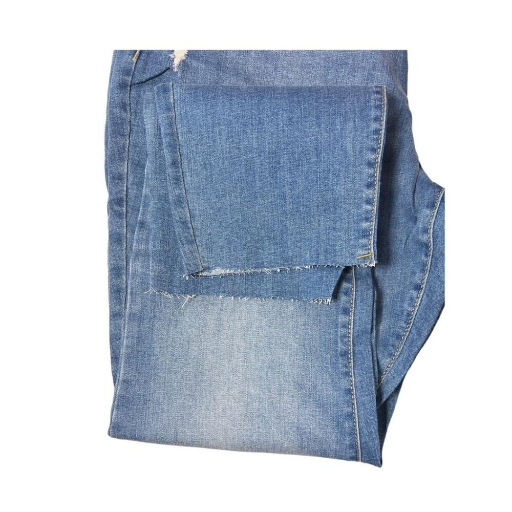 LC Lauren Womens Mid Rise Med Wash Raw Hem Ankle Skinny Jeans Sz 8 New - Picture 4 of 7